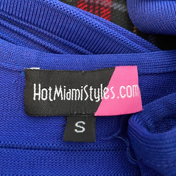 Blue ribbed dress - Picture 2 of 2